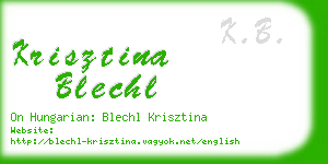 krisztina blechl business card